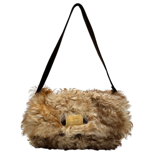 Dolce & Gabbana Sheepskin Fur Shoulder Bag