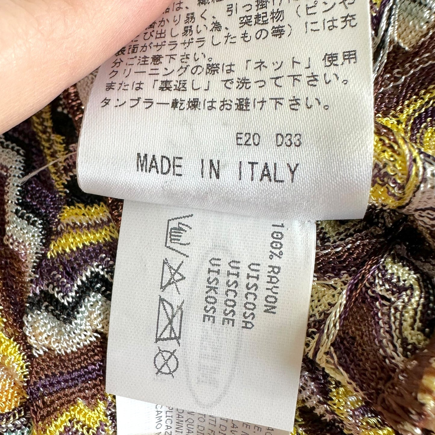 Missoni Mare Mini Dress Multicolor Pastel Chevron Knit
