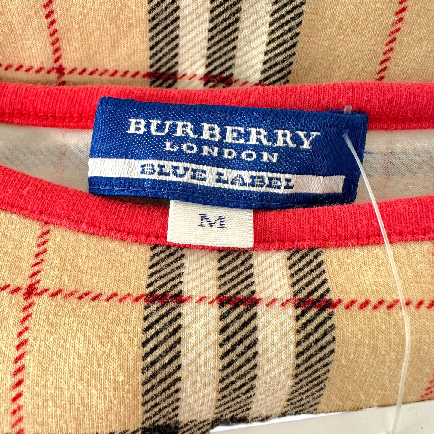 Burberry Blue Label Classic Nova Check Plaid Tank Top
