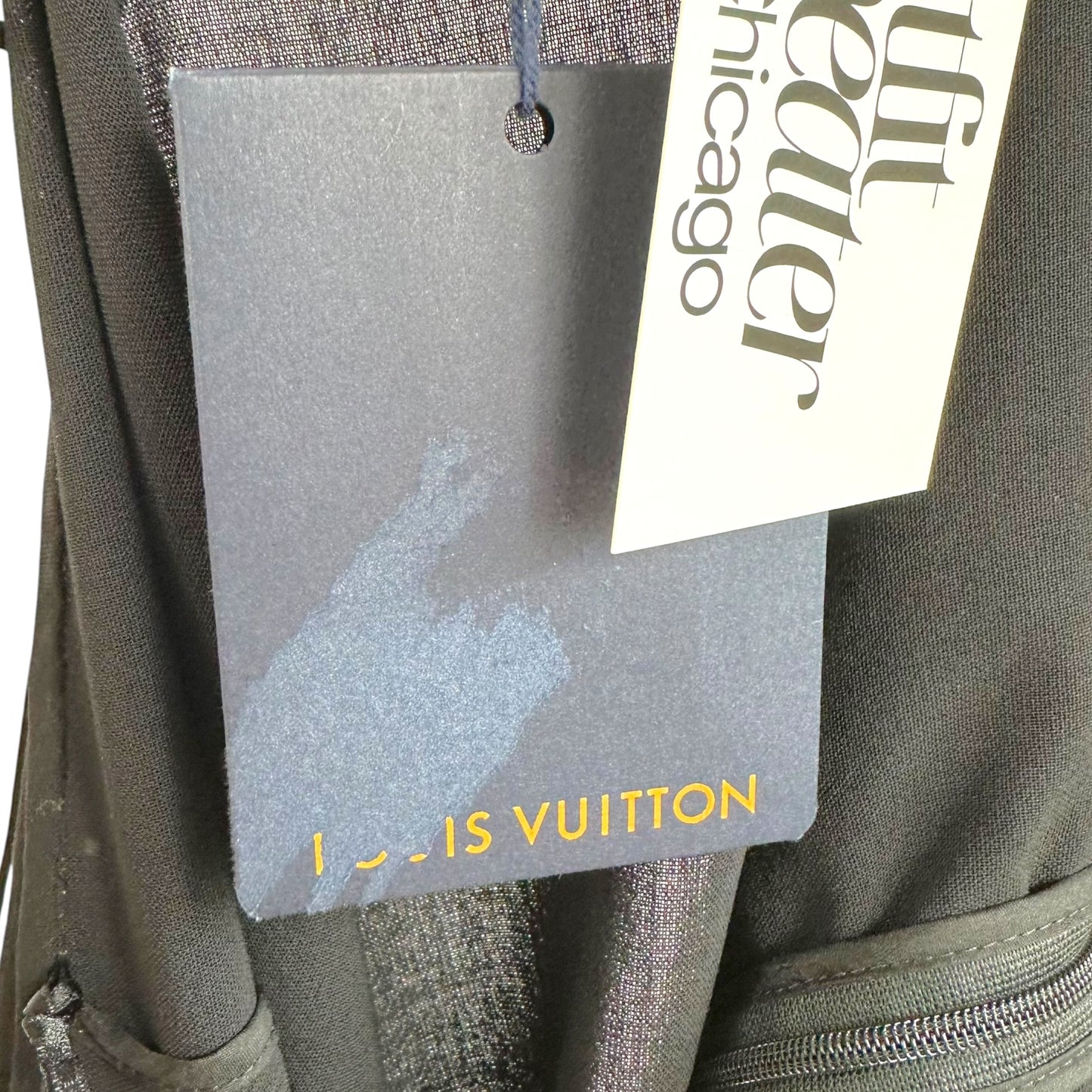 Louis Vuitton Black Silk Wool Mini Shift Dress