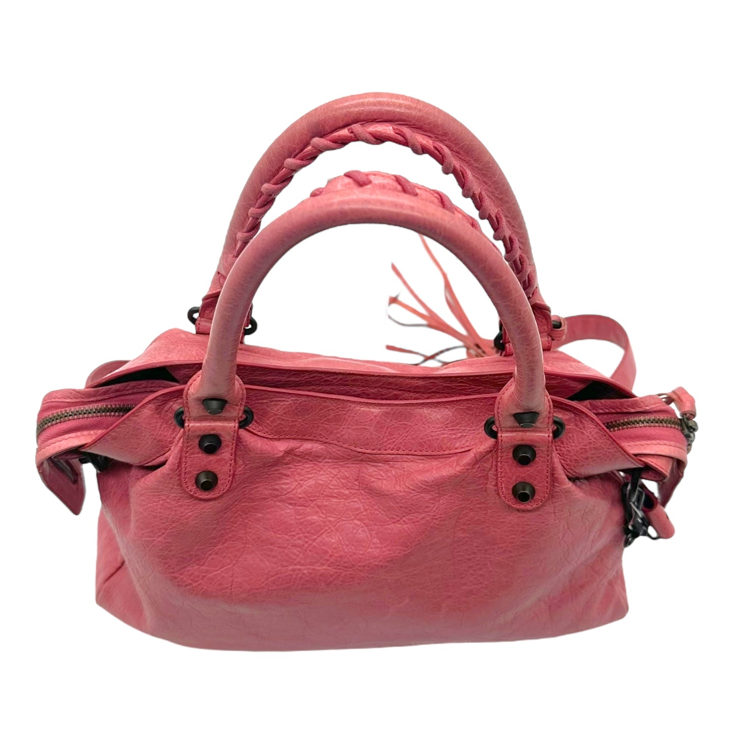 Balenciaga Pink Leather City Bag