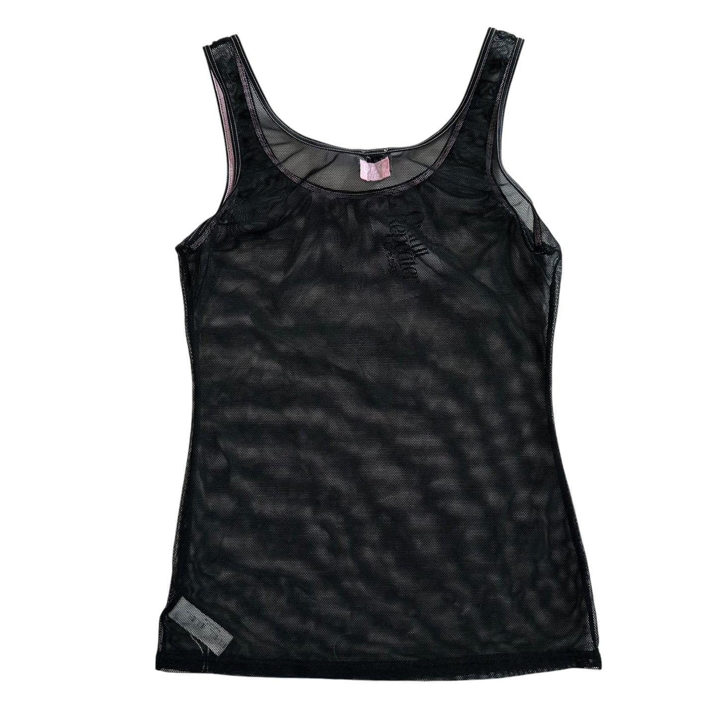 D&G Dolce & Gabbana 'Like a Virgin' Embroidered Mesh Tank