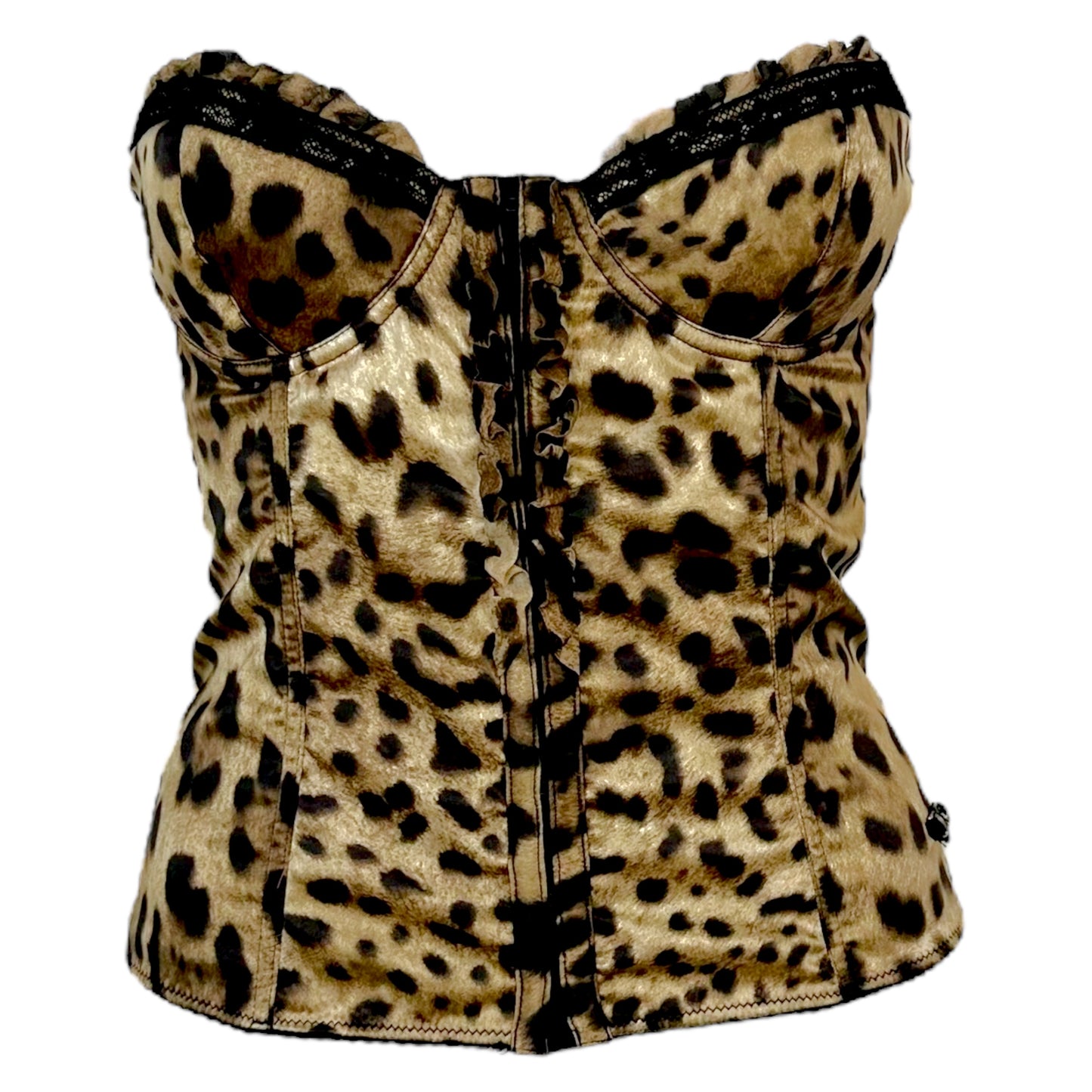 Dolce & Gabbana Underwear Leopard Print Corset