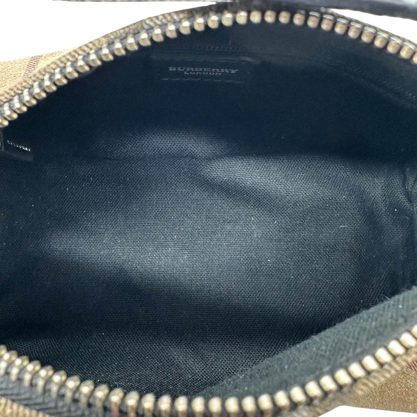 Burberry Nova Check Plaid Mini Barrel Bag