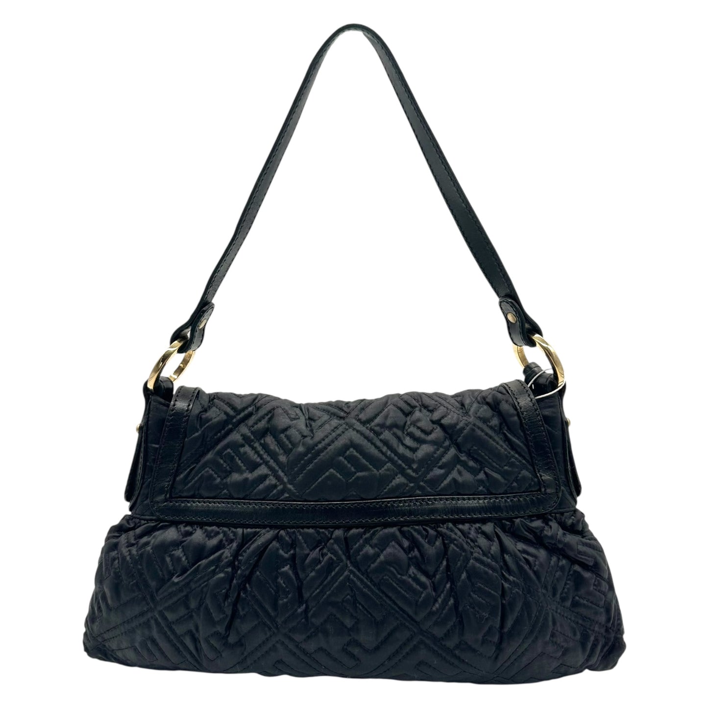 Fendi Black Monogram Puffer Chef Bag