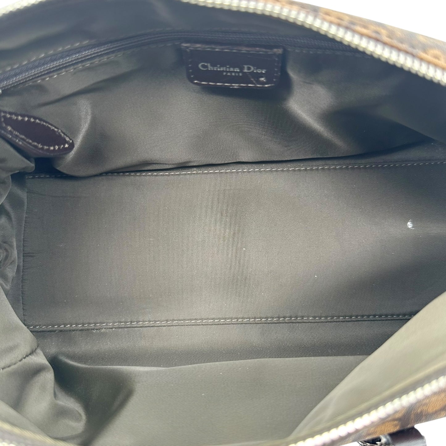 Christian Dior Romantique Brown Monogram Bowler Bag