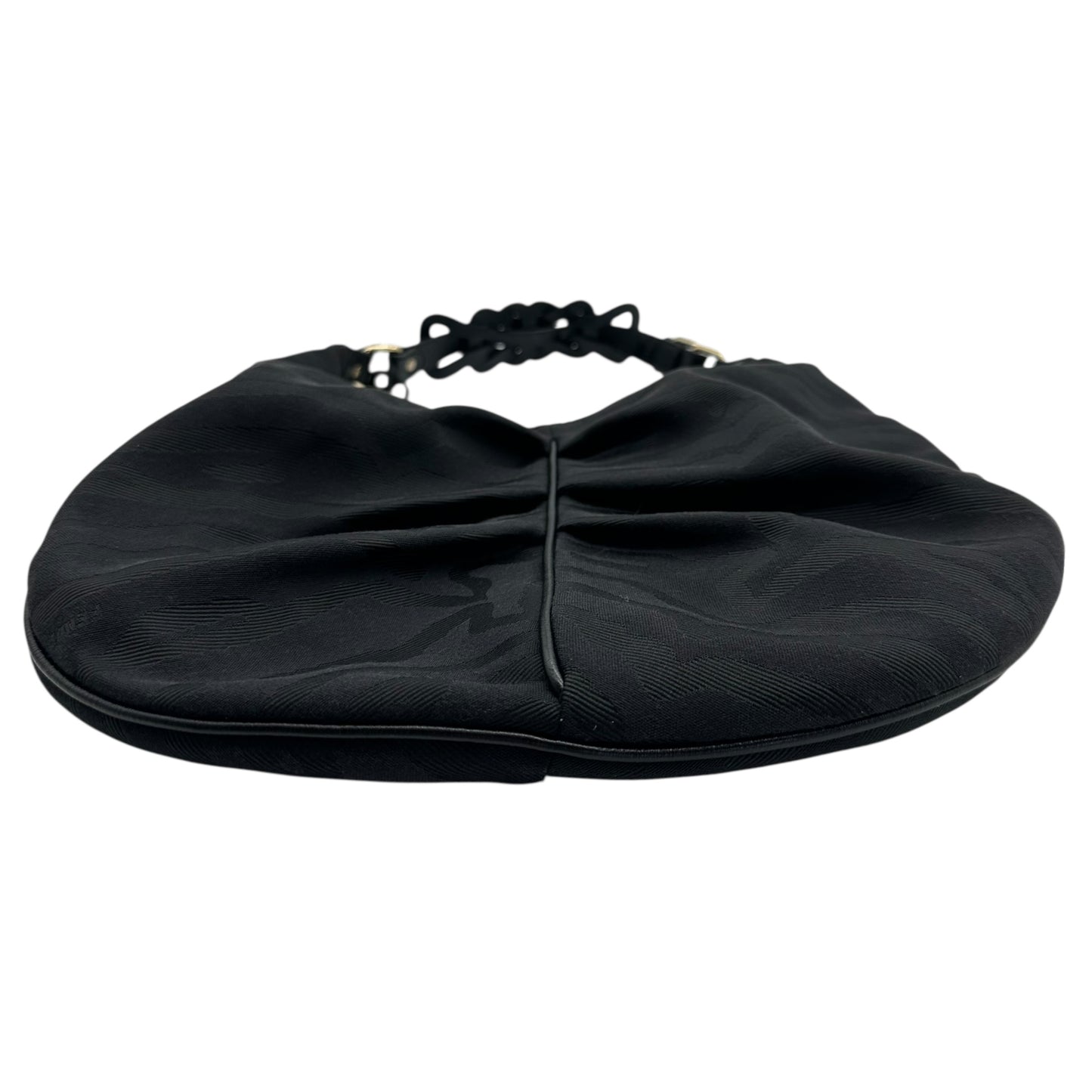 Fendi Black Zebra Print Shoulder Bag
