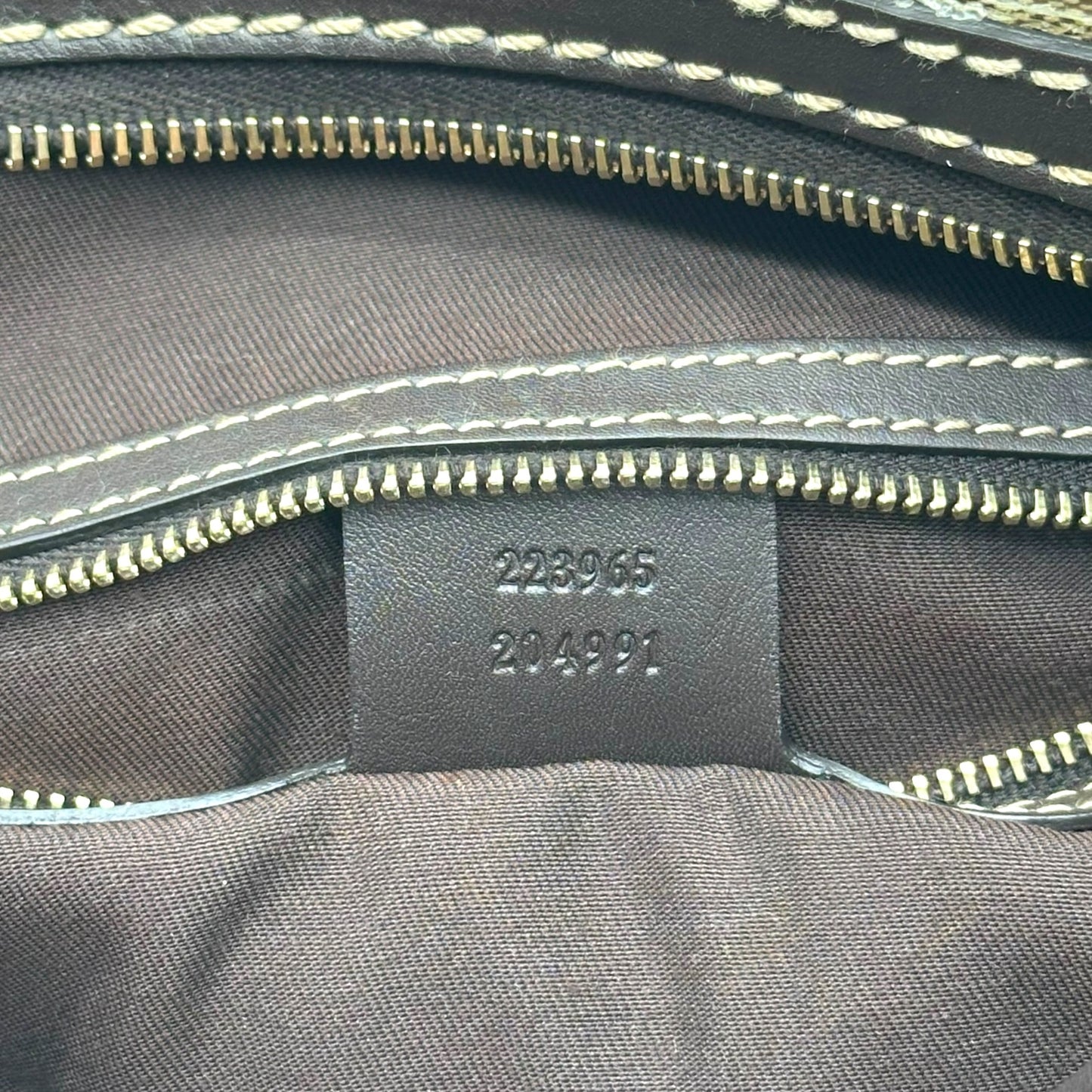 Gucci Coated Monogram Canvas Mini Hobo Bag