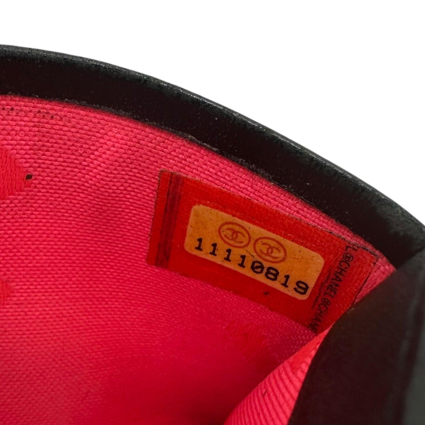 Chanel Cambon Black C Logo Card Holder Wallet