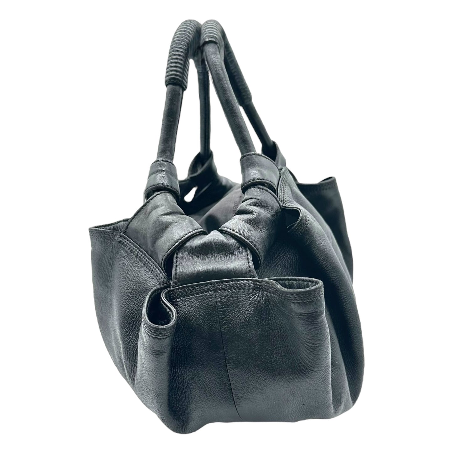 Loewe Black Leather Logo Aire Bag