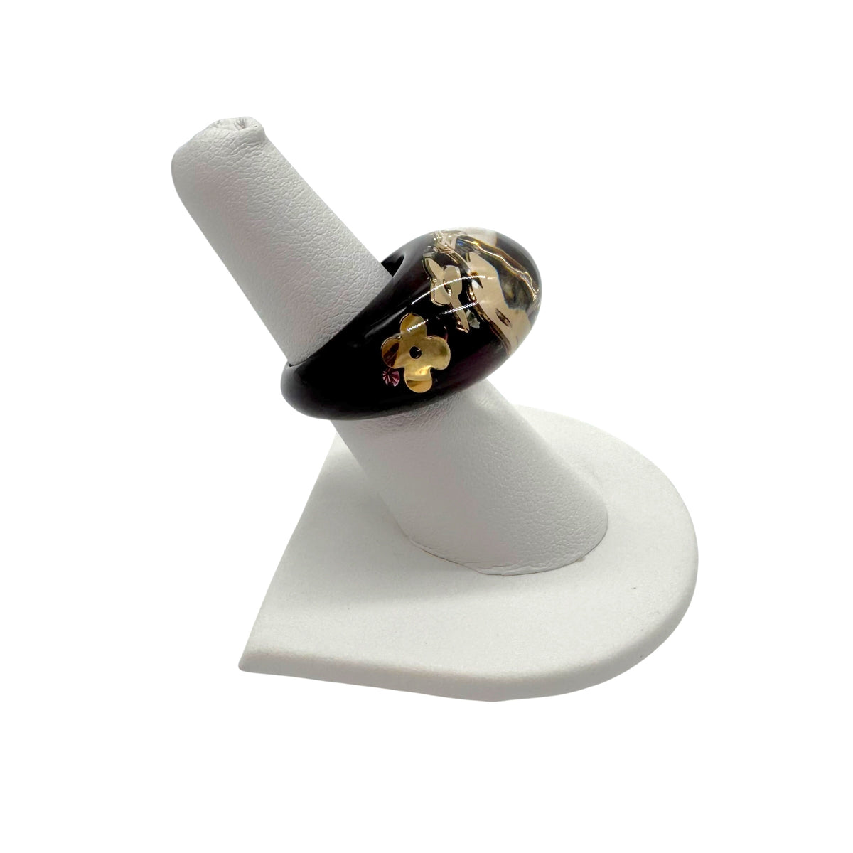 Louis Vuitton Bubble Ring Purple Gold Logo Inclusion