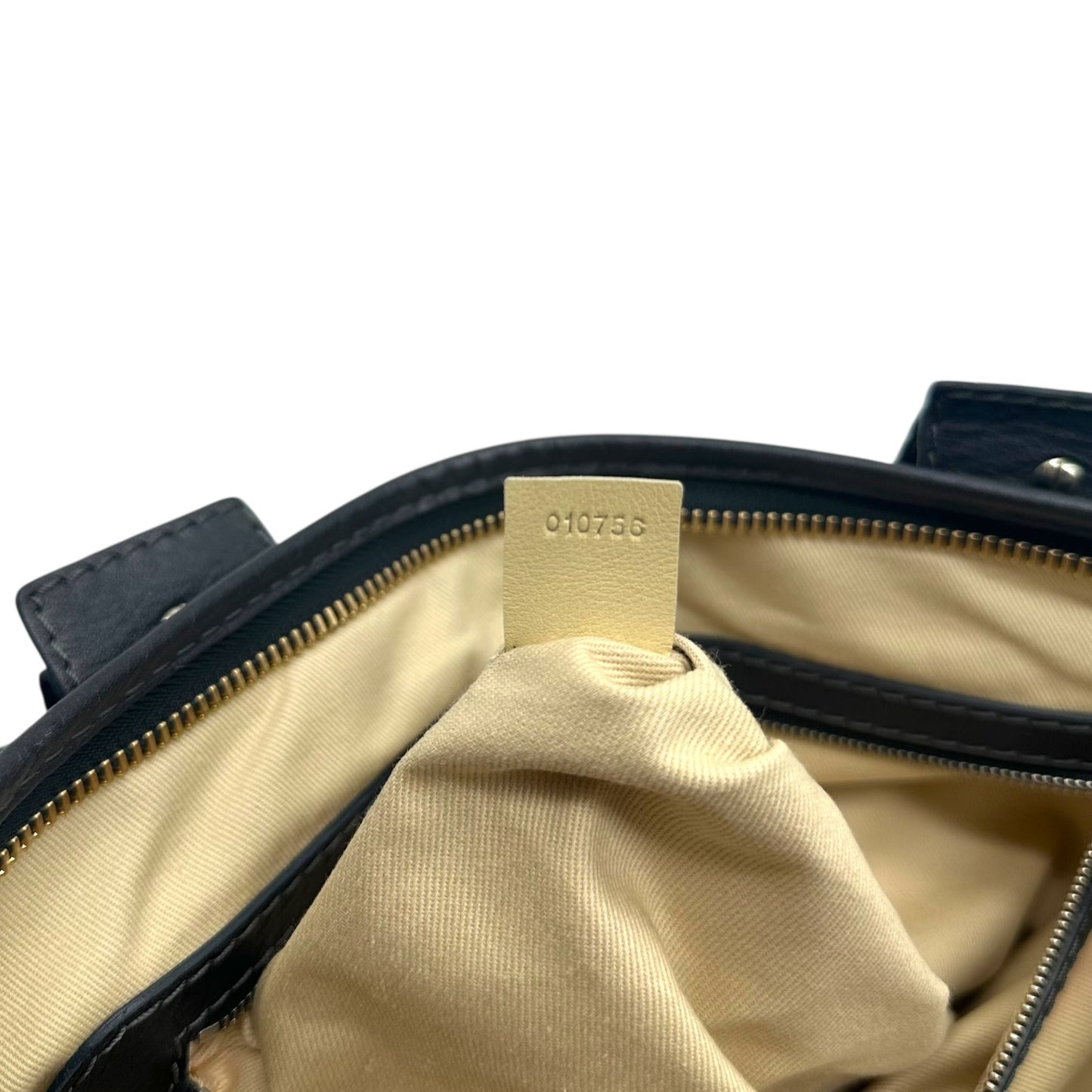 Chloe Black Leather Front Cargo Pocket Handbag