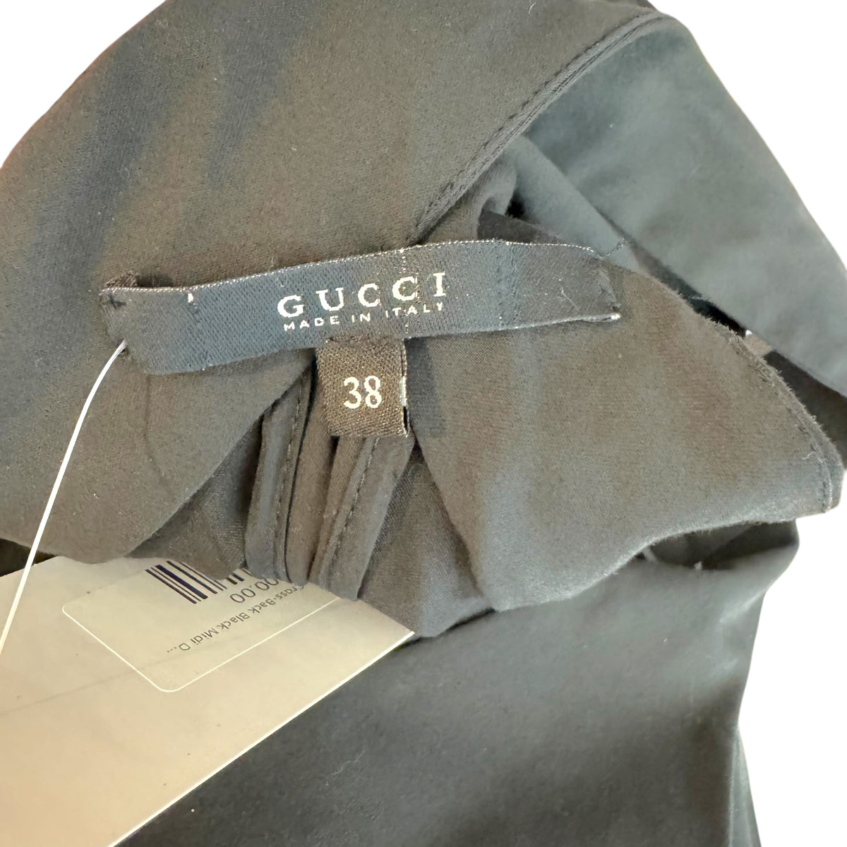 Gucci F/W 2005 Black Cross-Back Black Midi Dress NEW