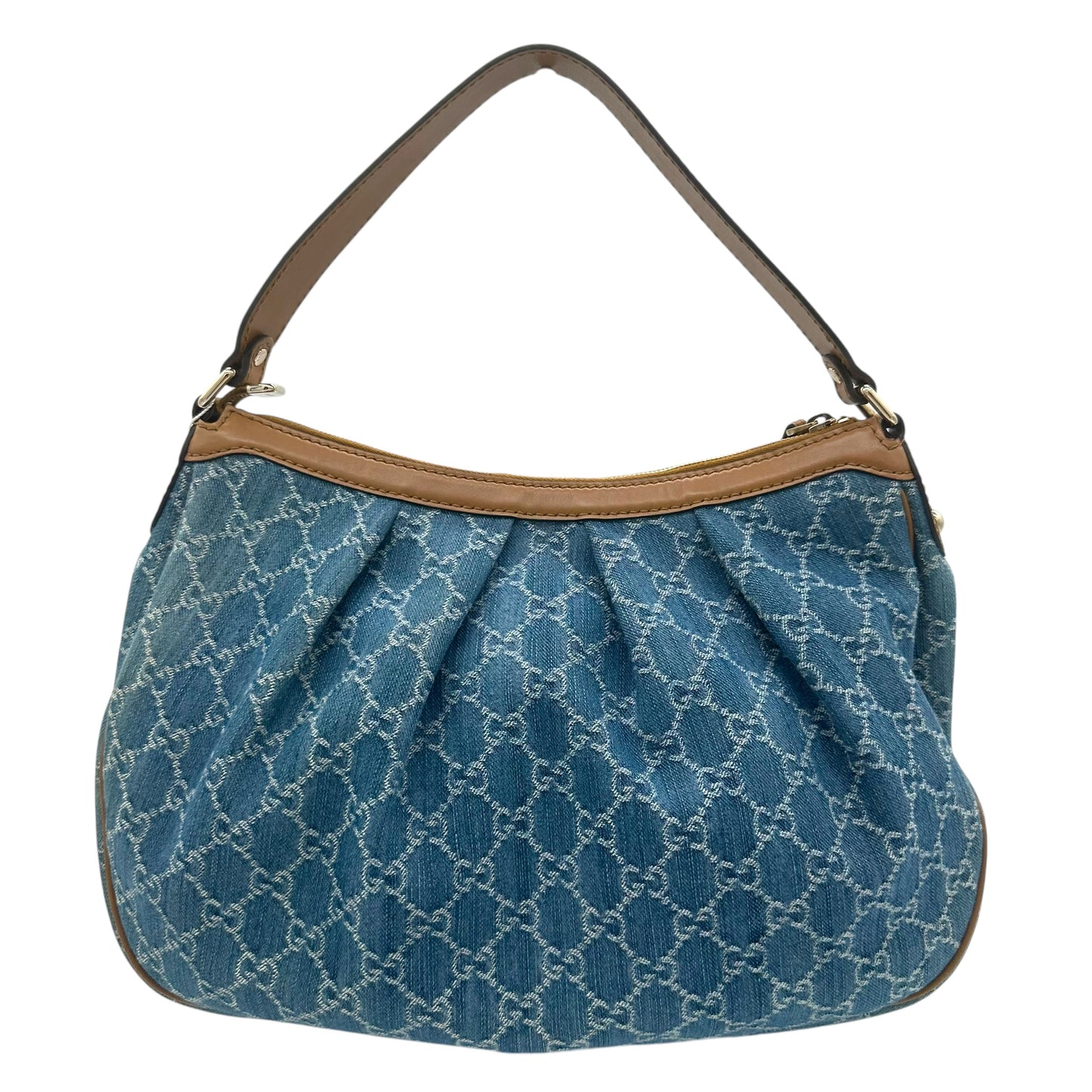 Gucci Denim Monogram Sukey Hobo Bag - Outfit Repeater