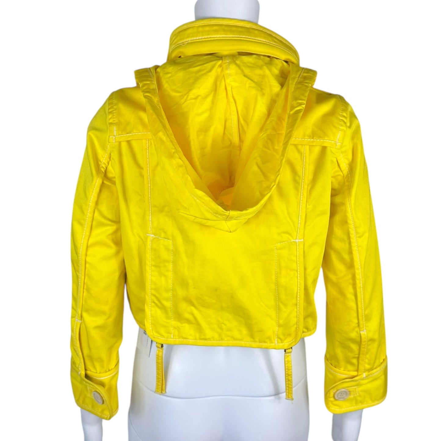 Dsquared2 Yellow Cropped Fishermans Jacket NEW