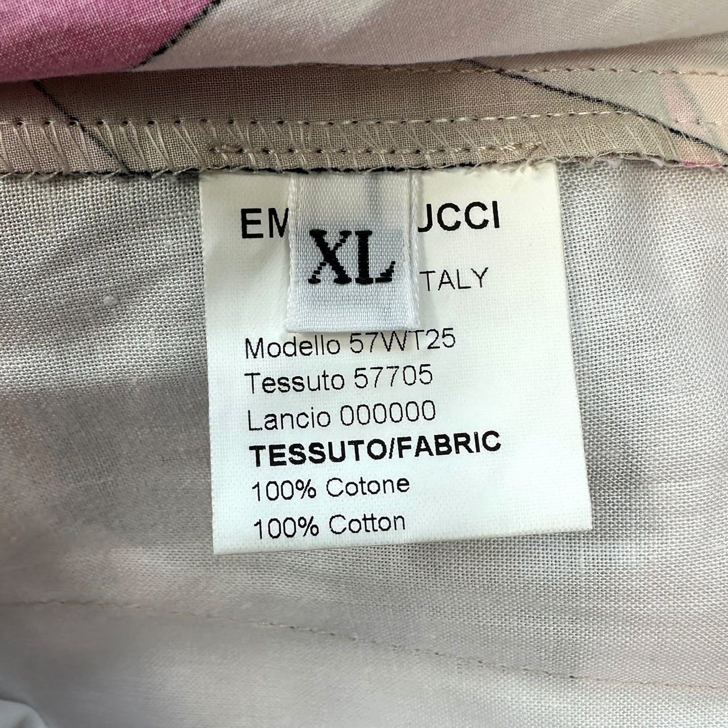 Emilio Pucci Pink & Brown Printed Board / Bermuda Shorts NEW
