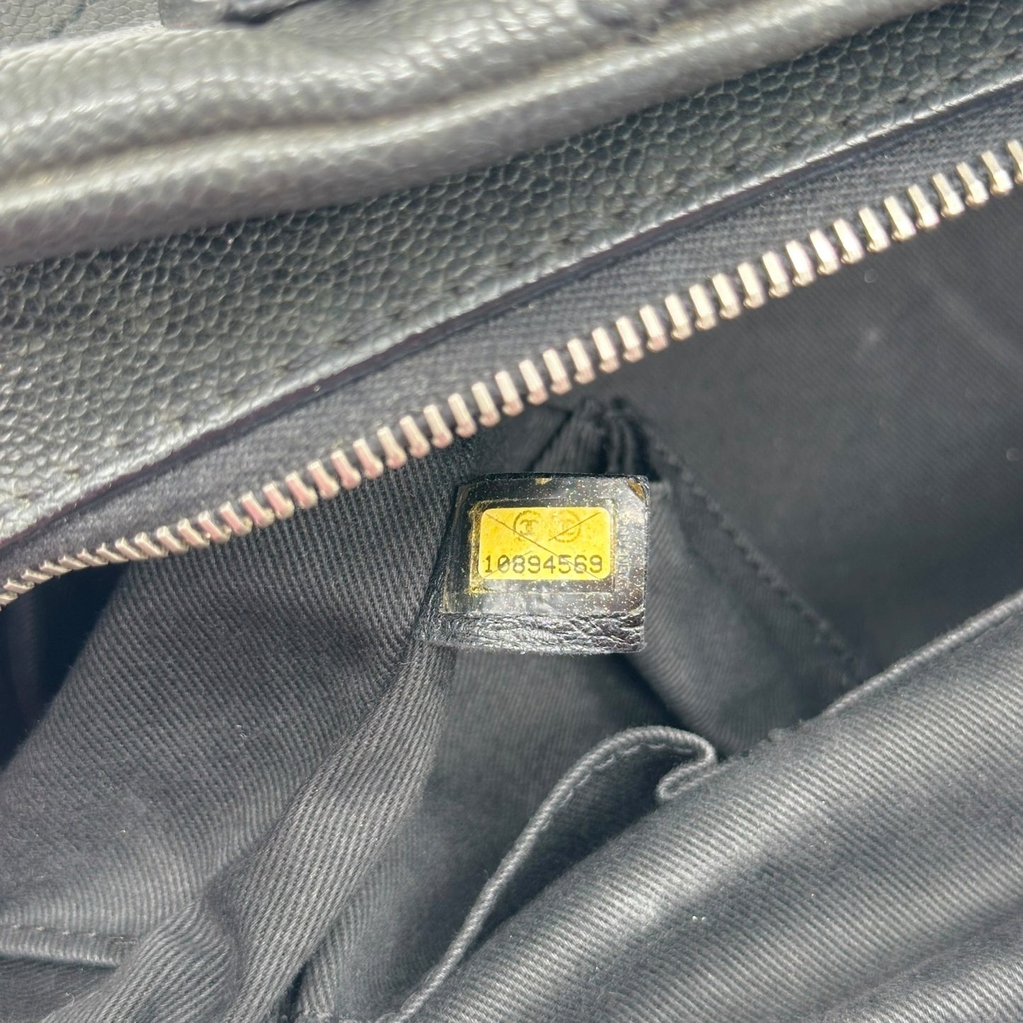 Chanel Black Caviar Matelasse Bowler Bag 2005-06