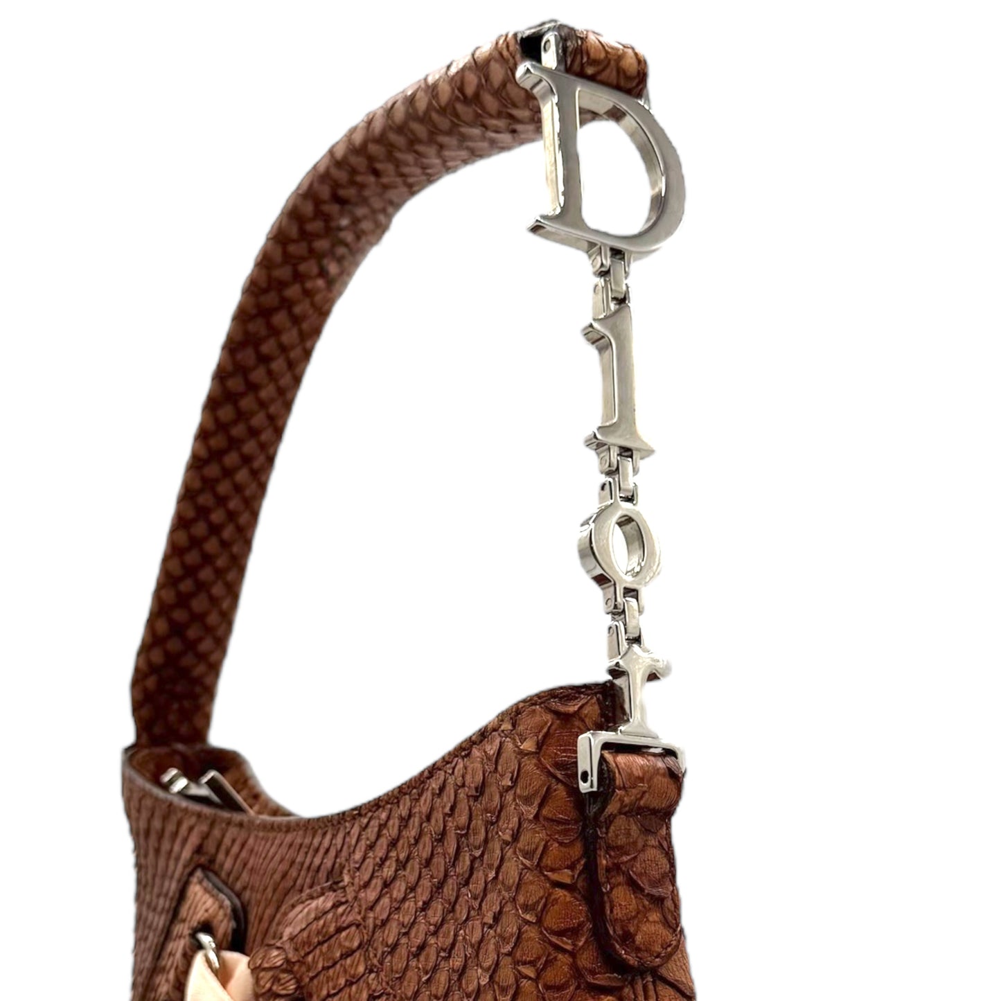 Christian Dior Pink & Brown Python Ballet Corset Mini Bag RARE