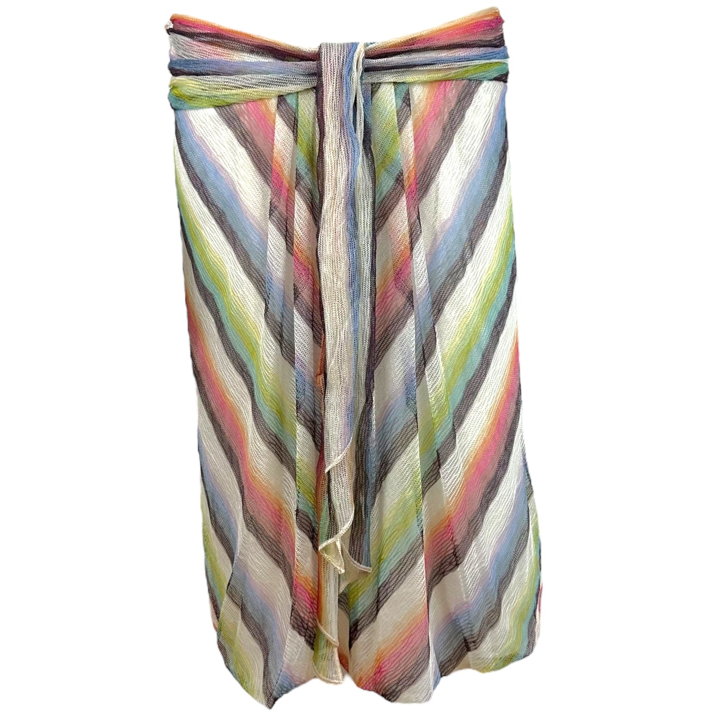 Missoni Multicolor Knit Striped Midi Skirt