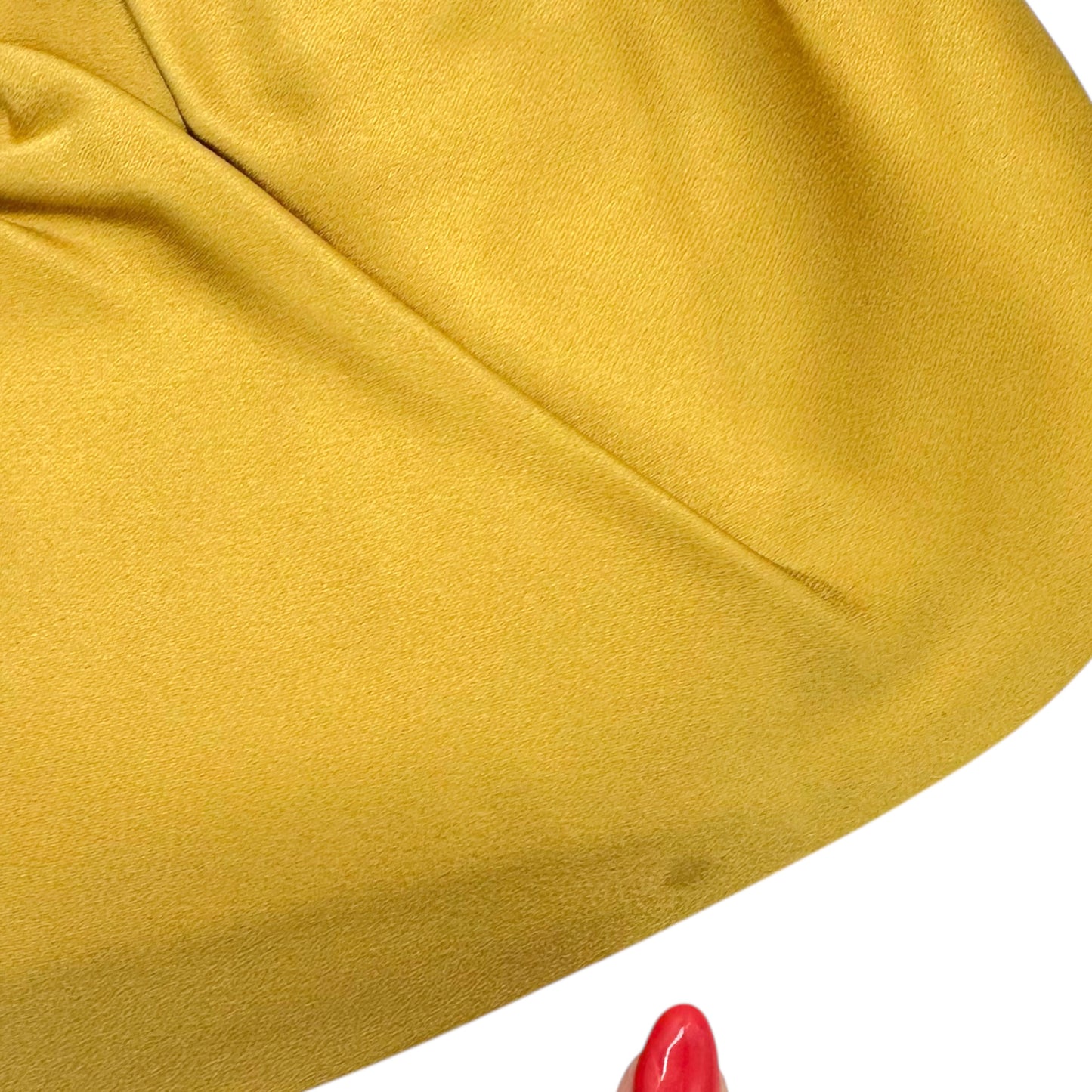 Prada Yellow Silk Floral Applique Shoulder Bag