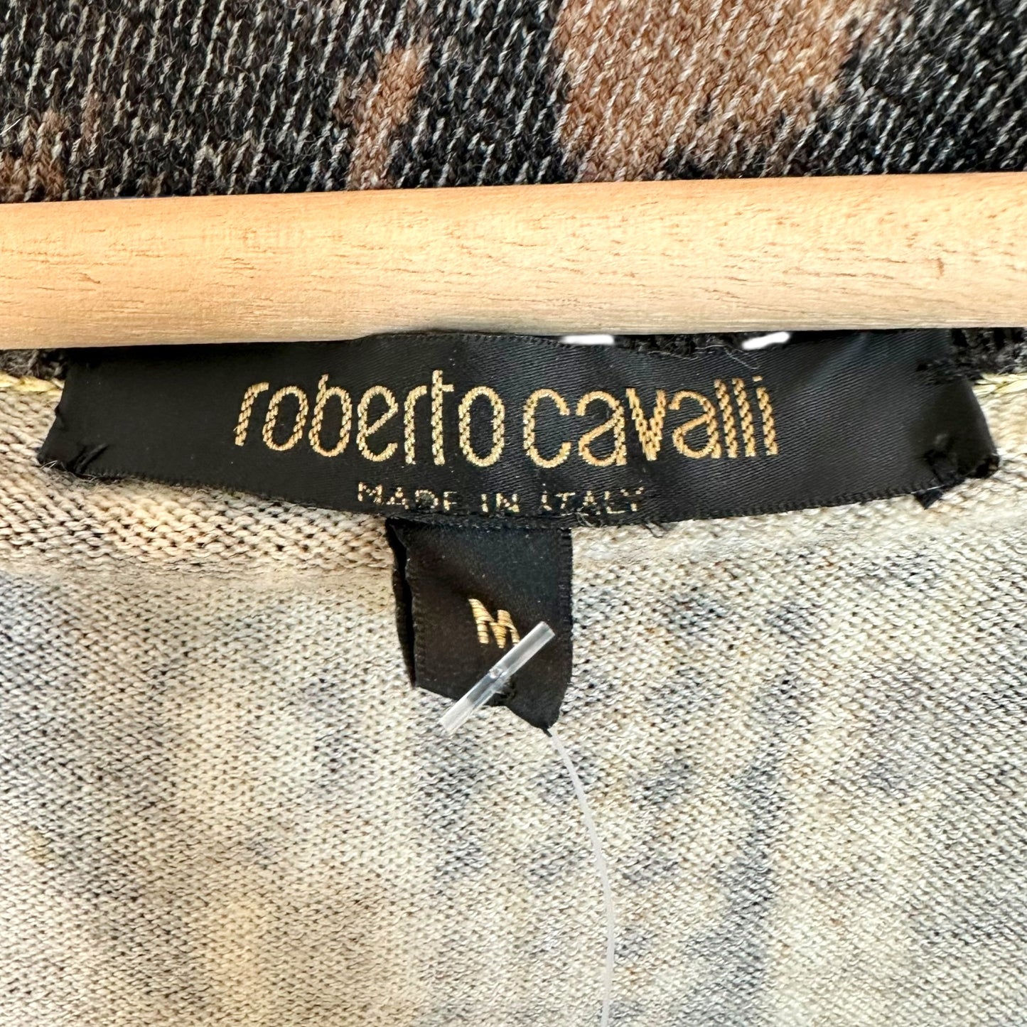 Roberto Cavalli Chain Print Duster Cardigan