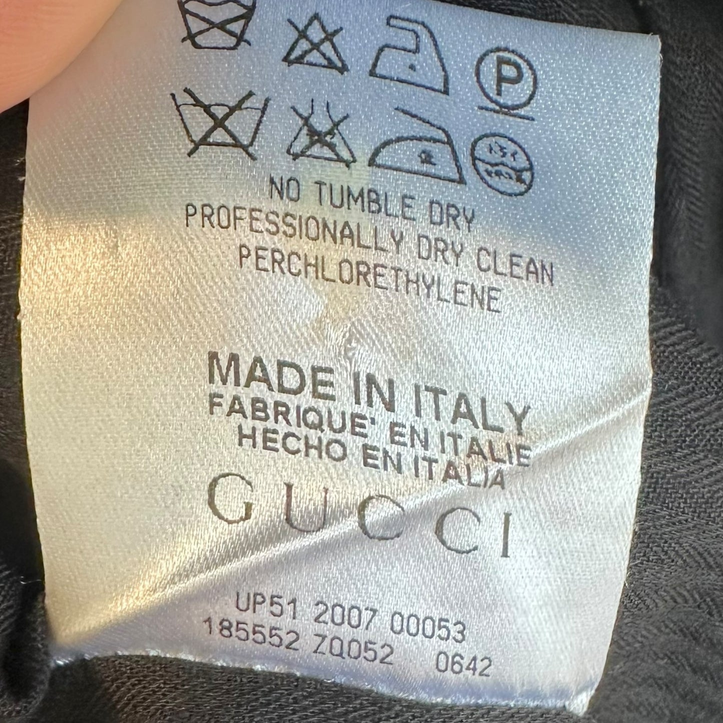 Gucci 2007 Black Monogram Trench Coat