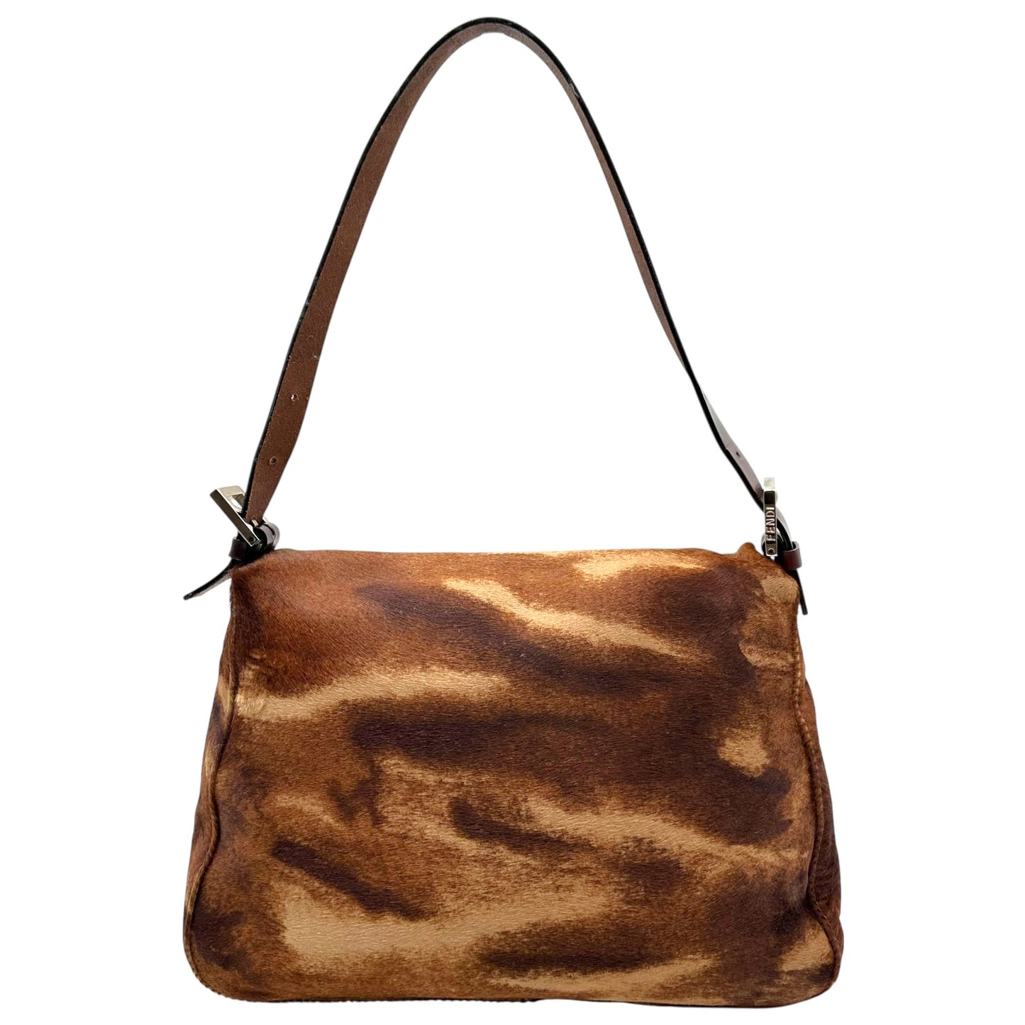 Fendi Brown Ponyhair Mama Baguette Bag