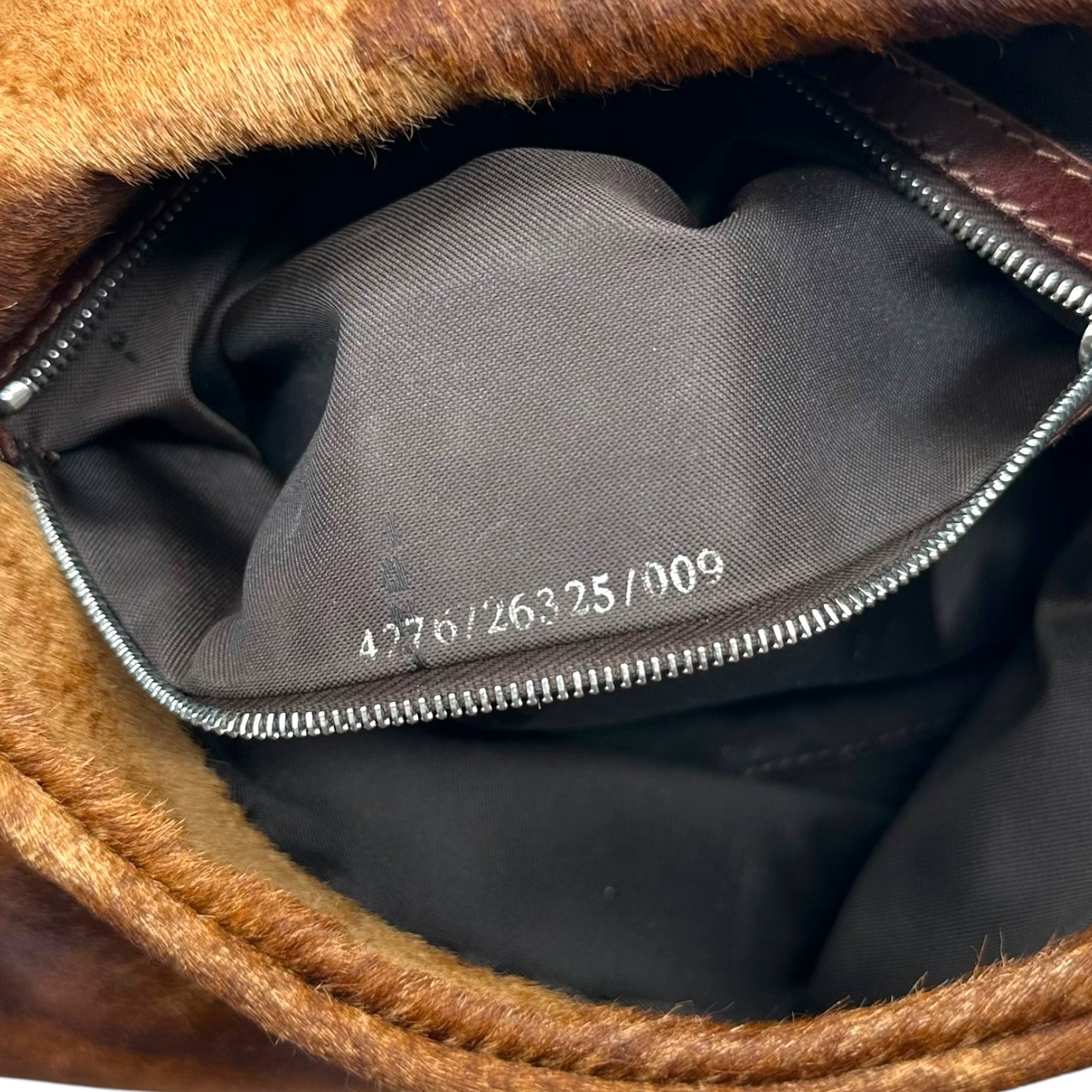 Fendi Brown Ponyhair Mama Baguette Bag