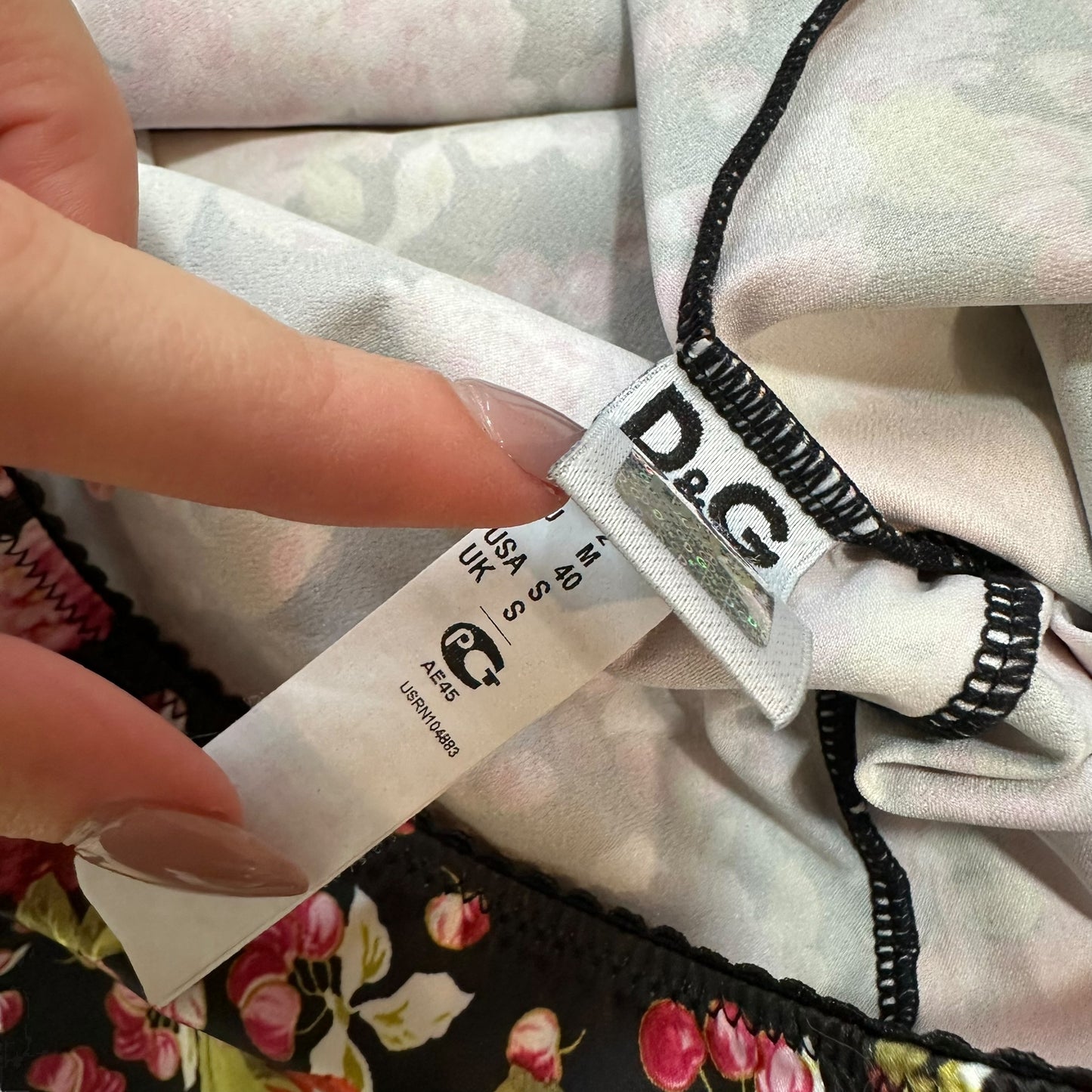 D&G Dolce & Gabbana Floral Print Silky Cami Top - Outfit Repeater