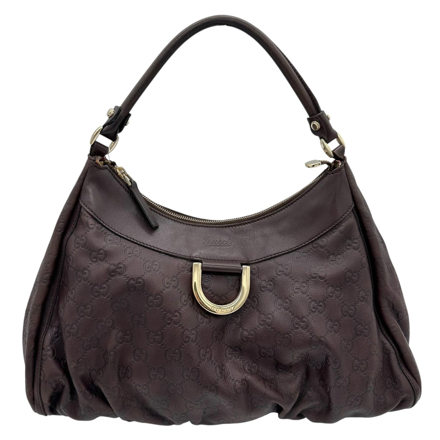 Gucci Brown Guccissima Monogram Abby Shoulder Bag
