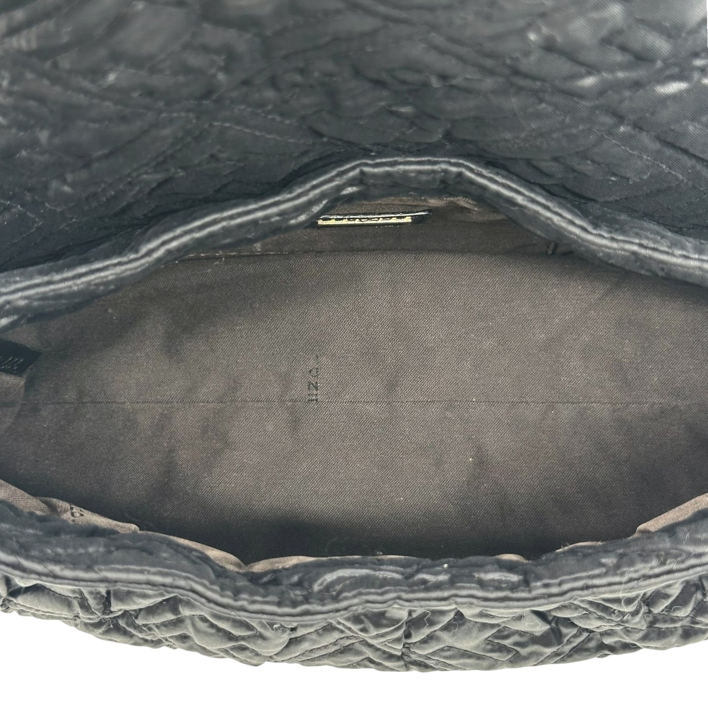 Fendi Black Monogram Puffer Chef Bag
