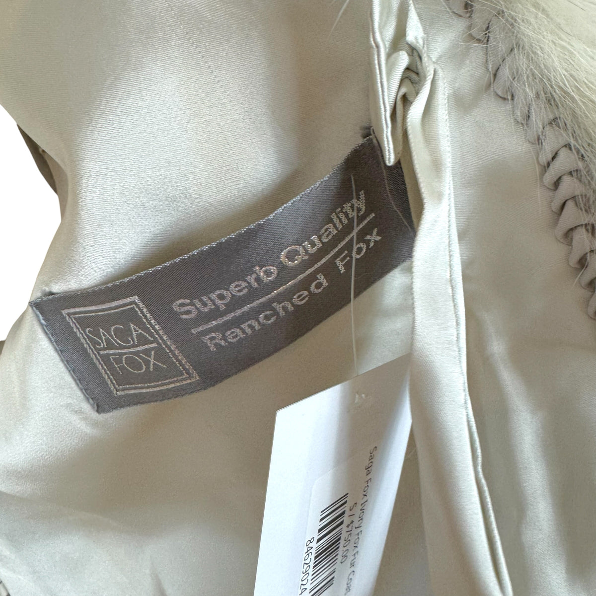 Saga Fox Ivory Fox Fur Coat