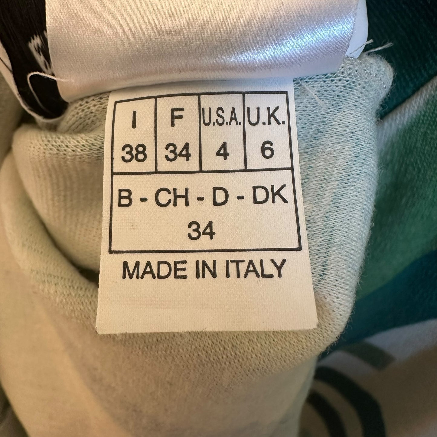 Emilio Pucci Teal Printed Wool Knit Longsleeve Mini Dress