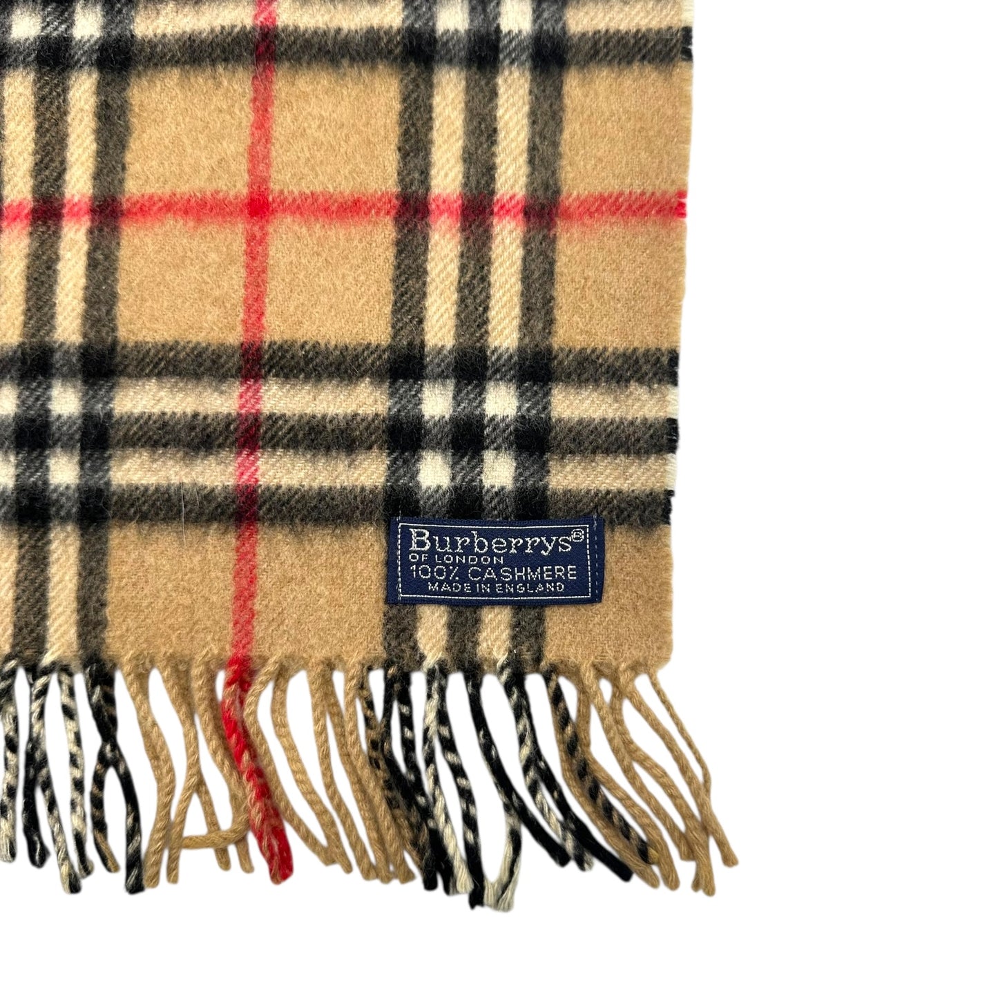 Burberry Classic Nova Check Plaid Cashmere Scarf