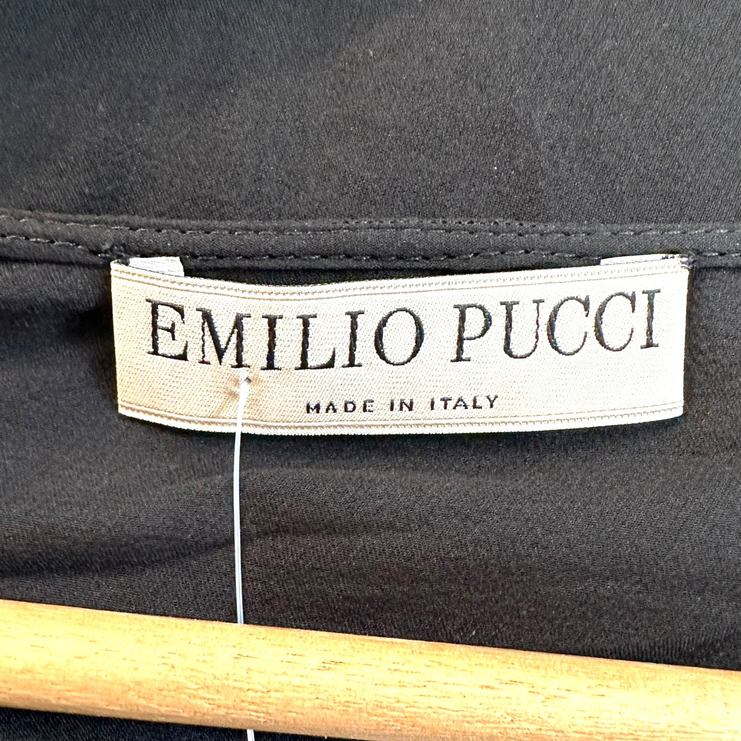 Emilio Pucci Black Silk Sheer Blouse