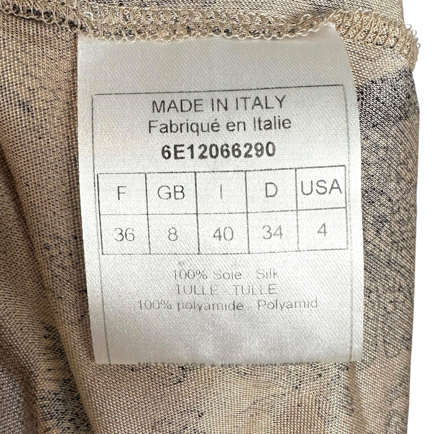Christian Dior S/S 2006 Lingerie Lace Print Knit Silk Mini Dress