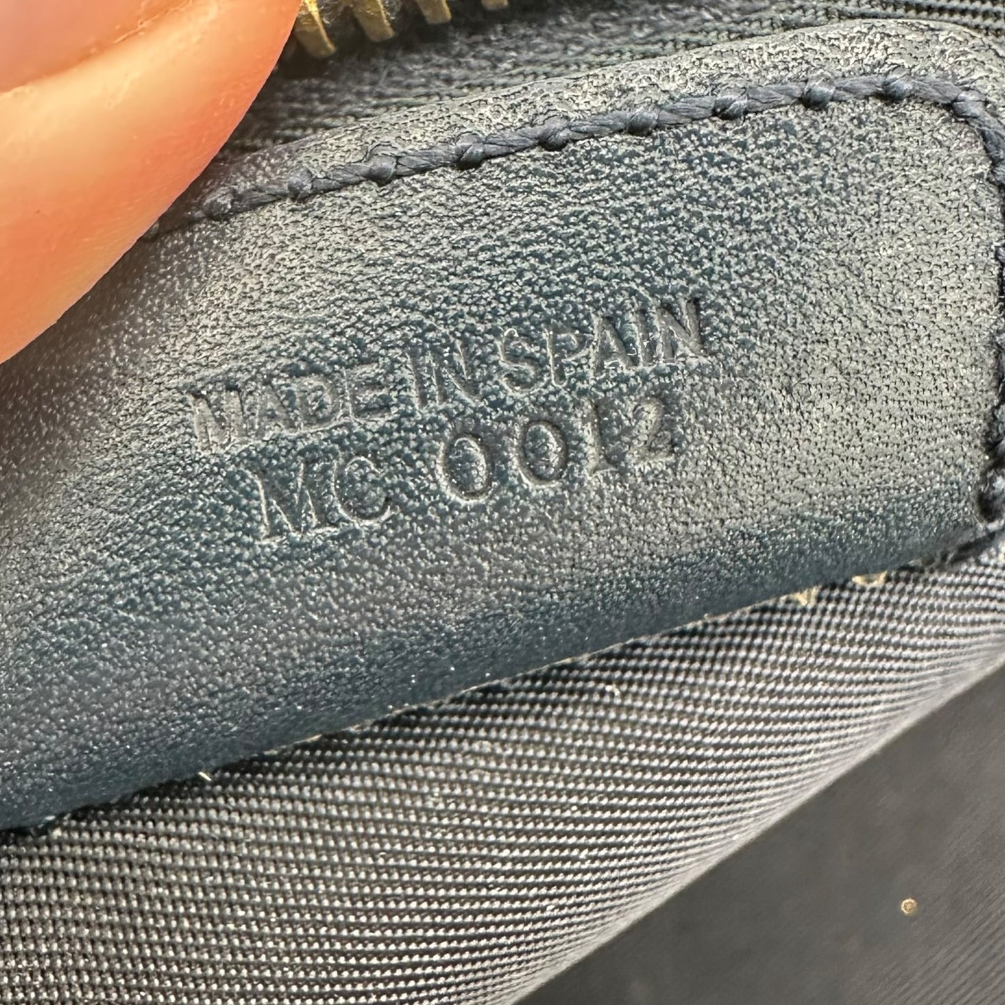 Christian Dior Navy Blue Diorissimo Saddle Pochette Bag - Outfit Repeater