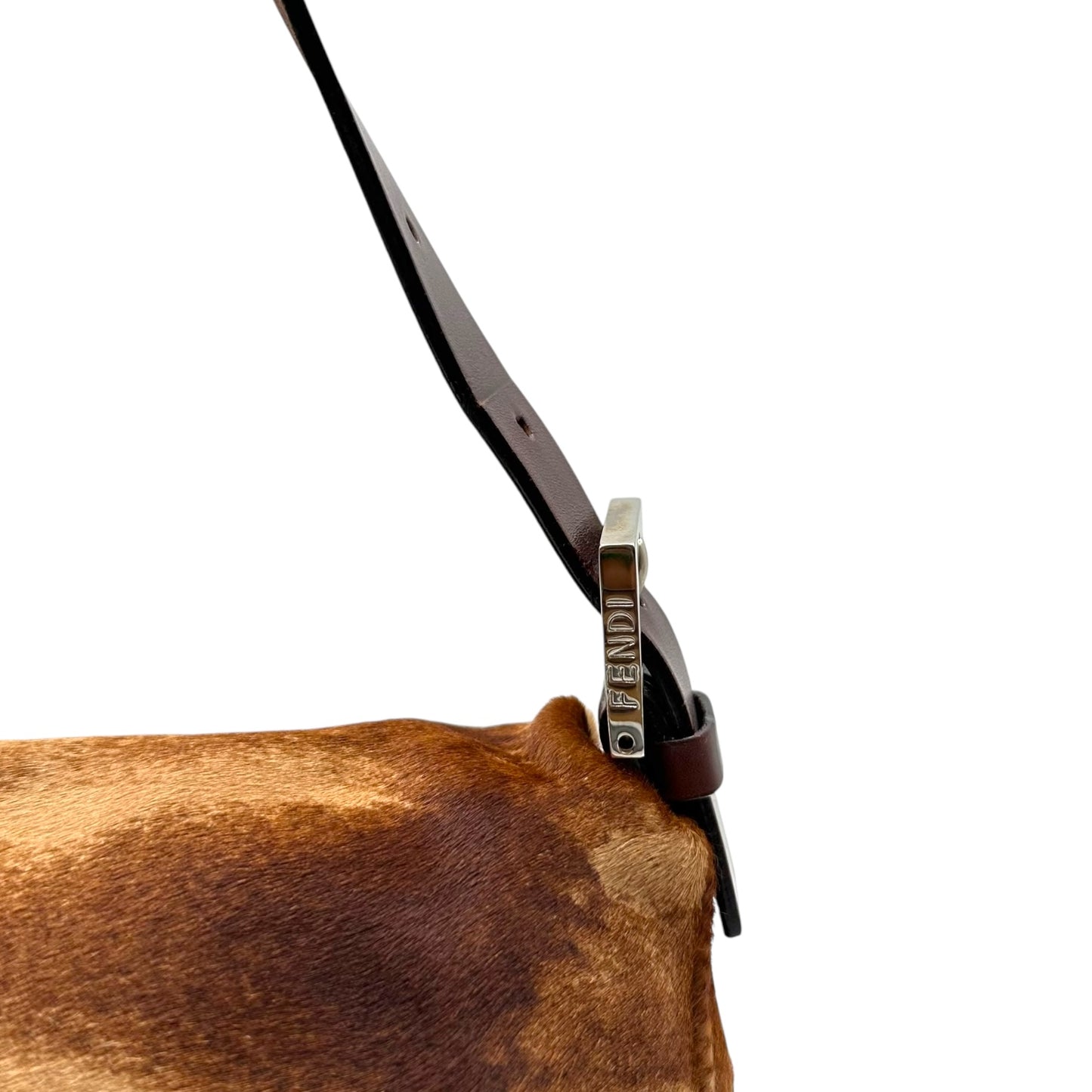 Fendi Brown Ponyhair Mama Baguette Bag