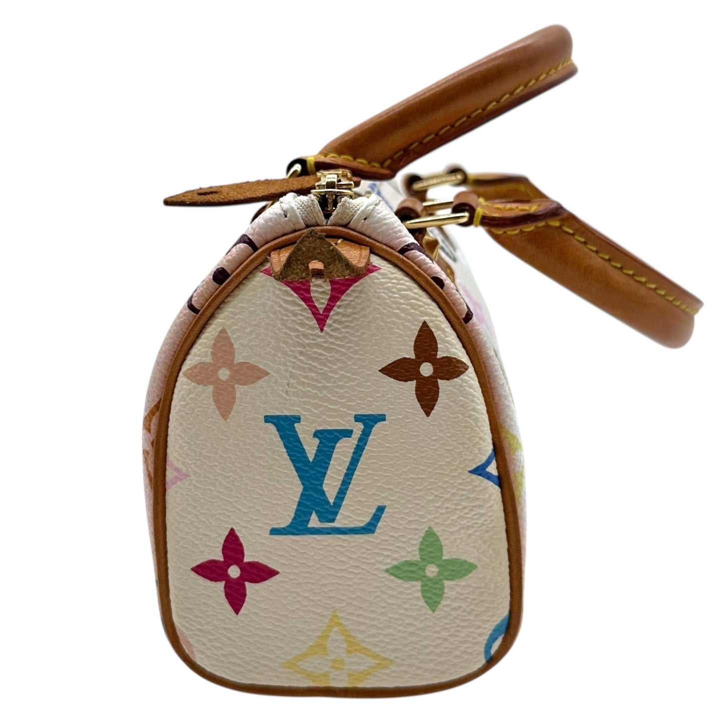 Louis Vuitton White Murakami Multicolor Mini Speedy Bag