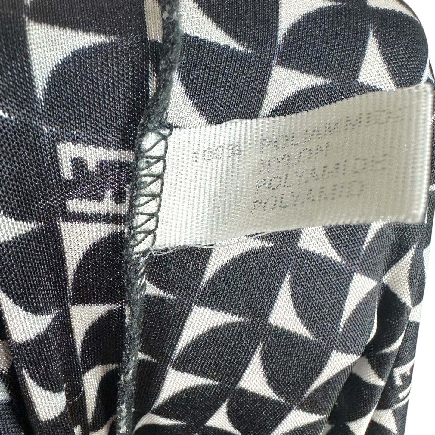 Fendi Black & White Monogram Midi Dress