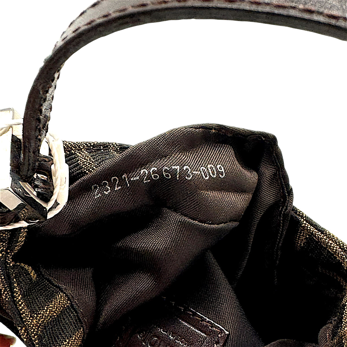 Fendi Micro Croissant Handbag Brown Zucca Monogram