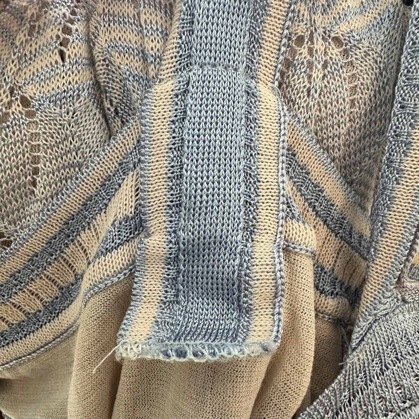Missoni Knit Mini Dress Light Blue Pastel Chevron