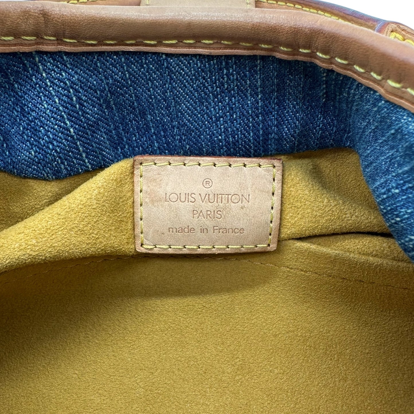 Louis Vuitton Blue Denim Mini Pleaty Bag