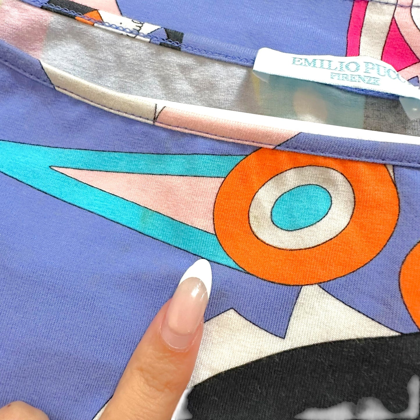 Emilio Pucci Purple Multicolor Printed T-Shirt