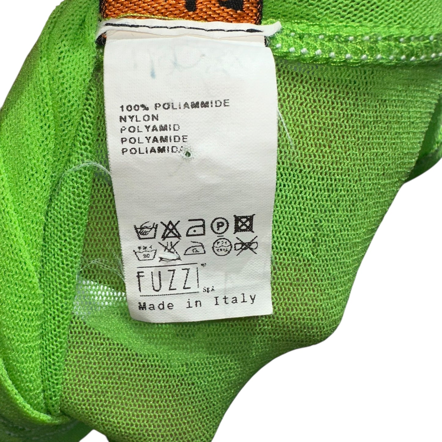 Jean Paul Gaultier Soleil Bright Green Lace Up Mesh Tank Top - Outfit Repeater