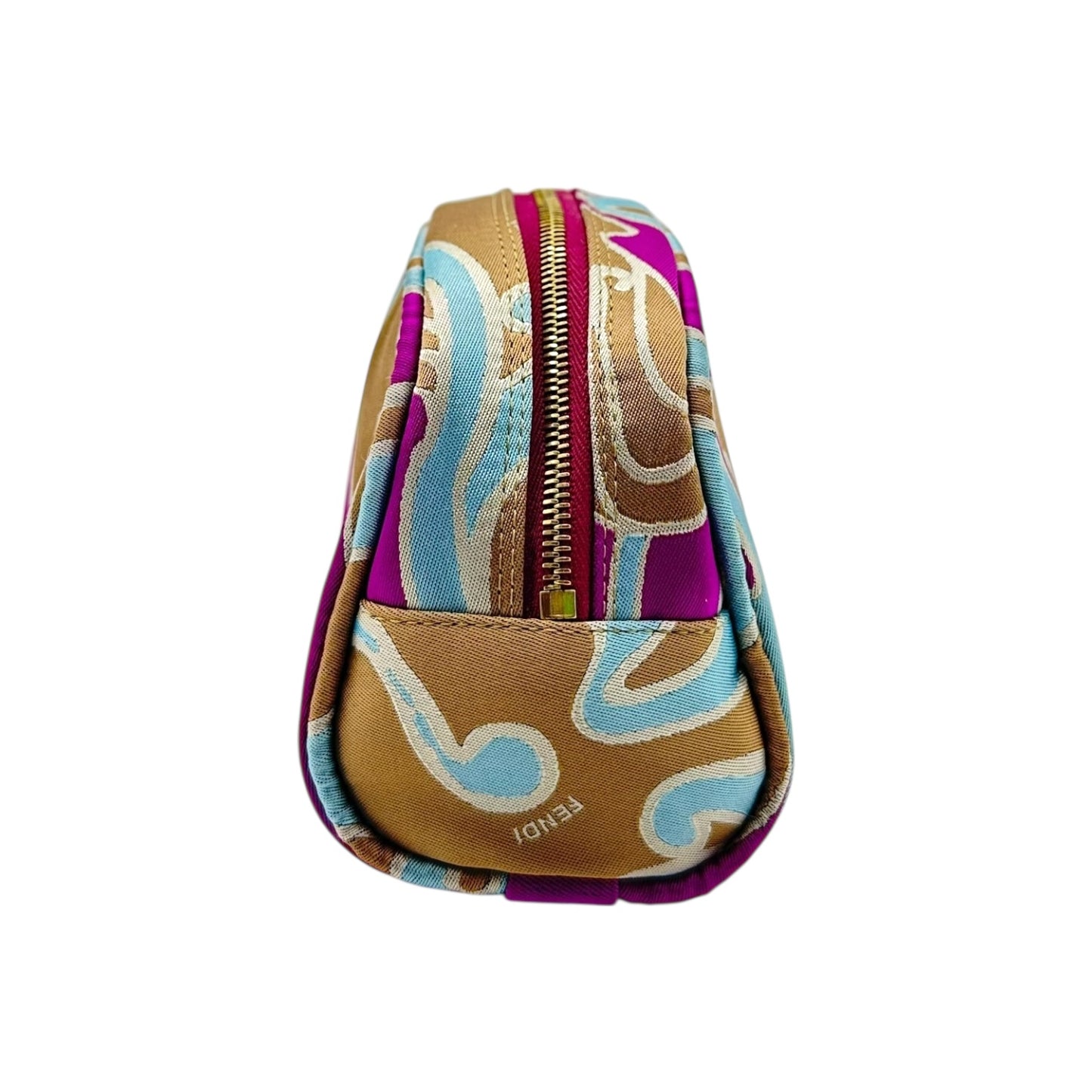 Fendi Printed Silk Cosmetic Pouch