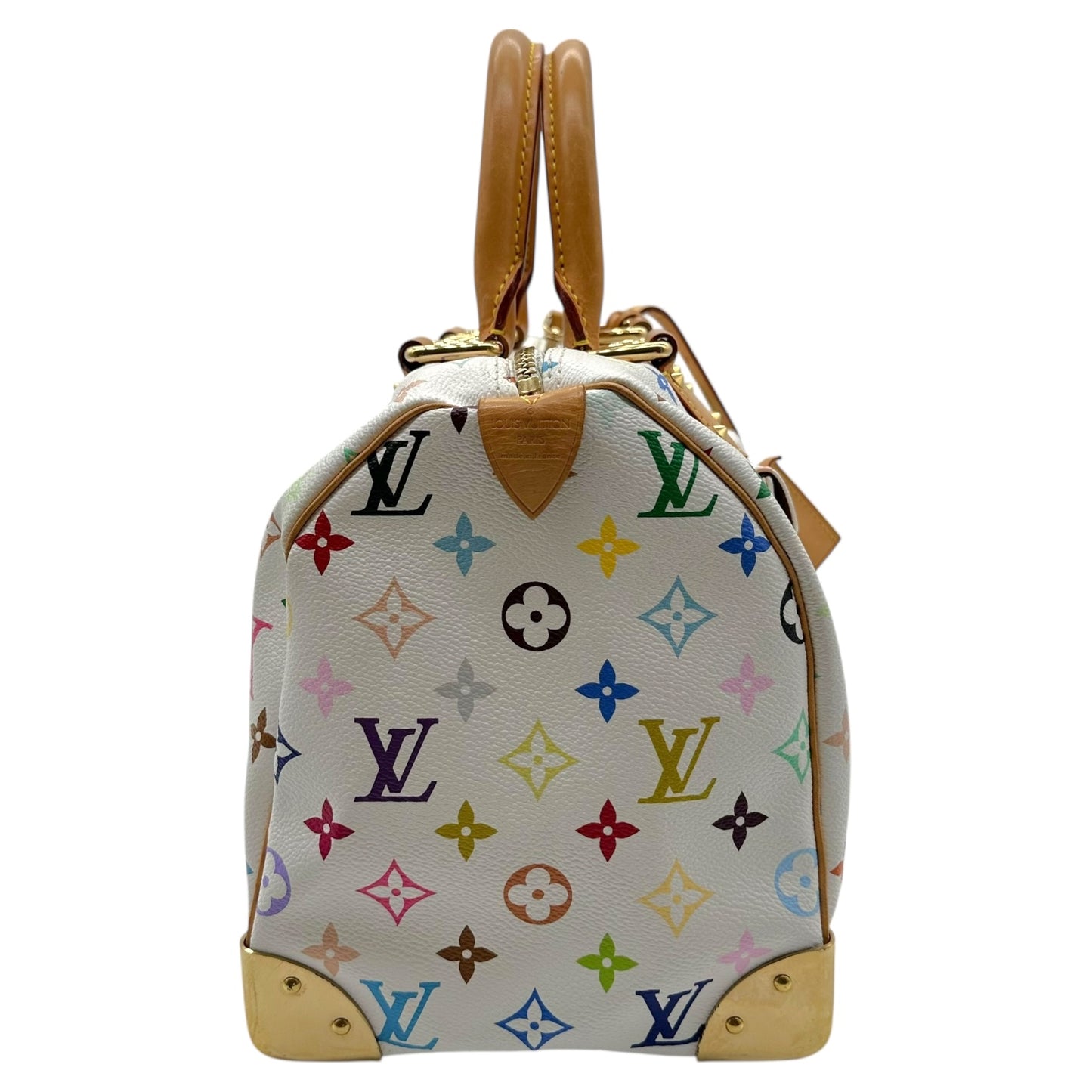 Louis Vuitton White Murakami Multicolor Speedy 30