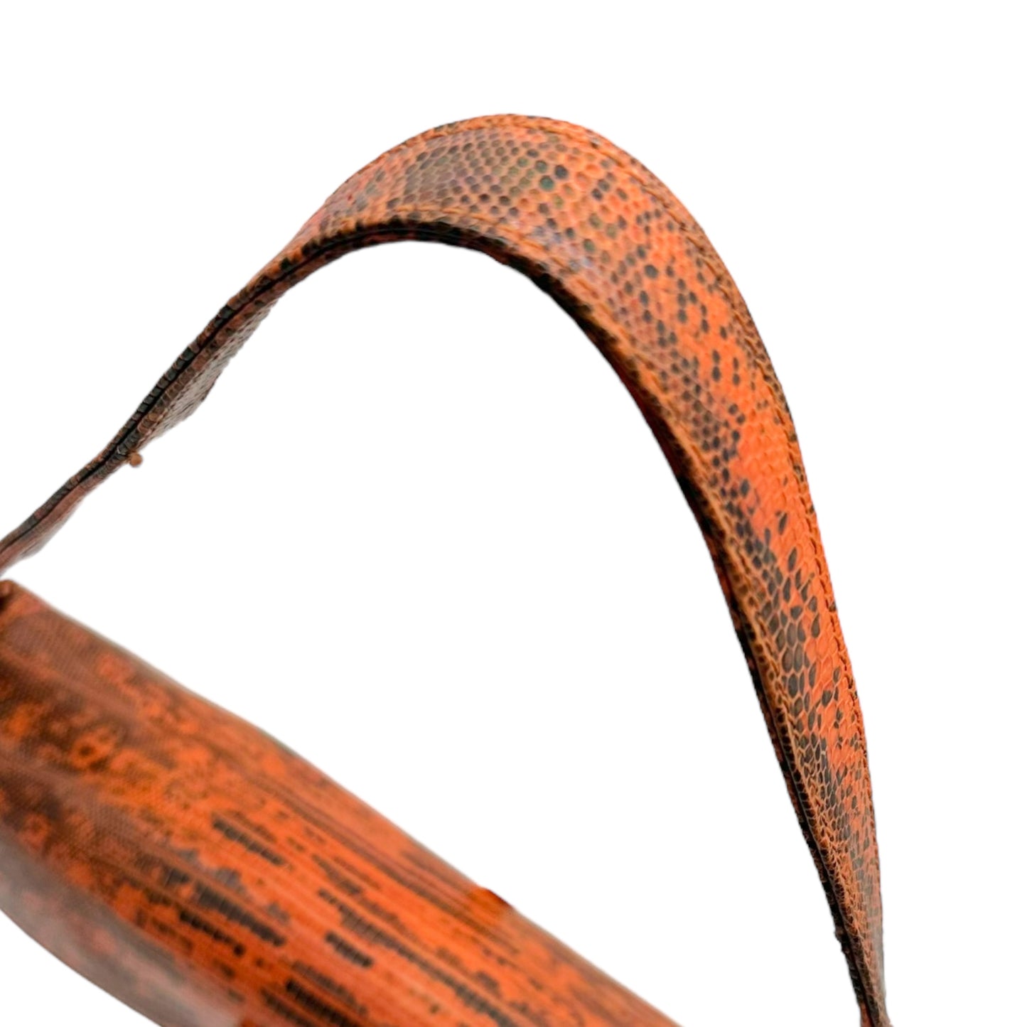 Fendi Coral Iridescent Lizard & Purple Stone Baguette Bag - Outfit Repeater