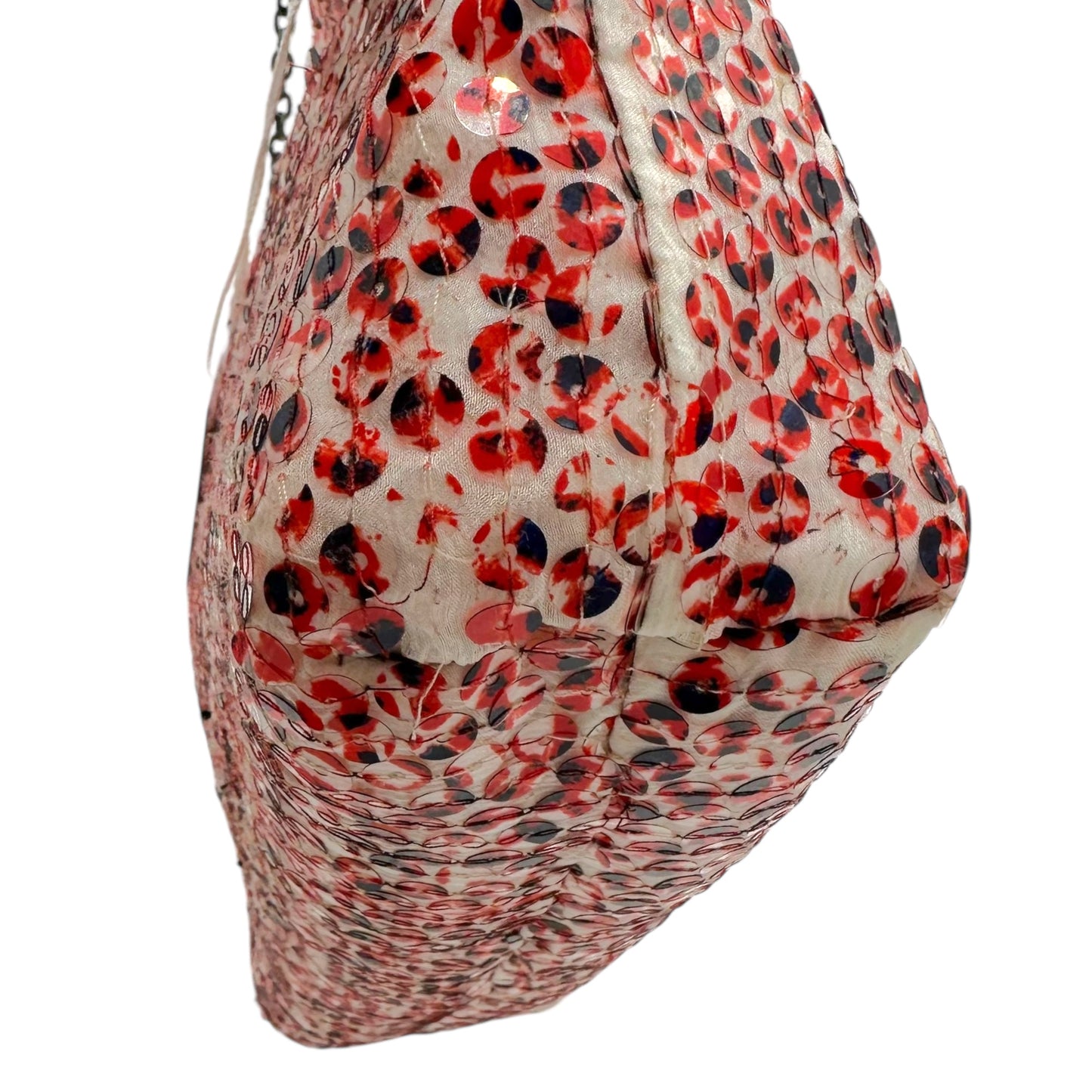 Prada Red Sequin Embellished 2-Way Shoulder Bag