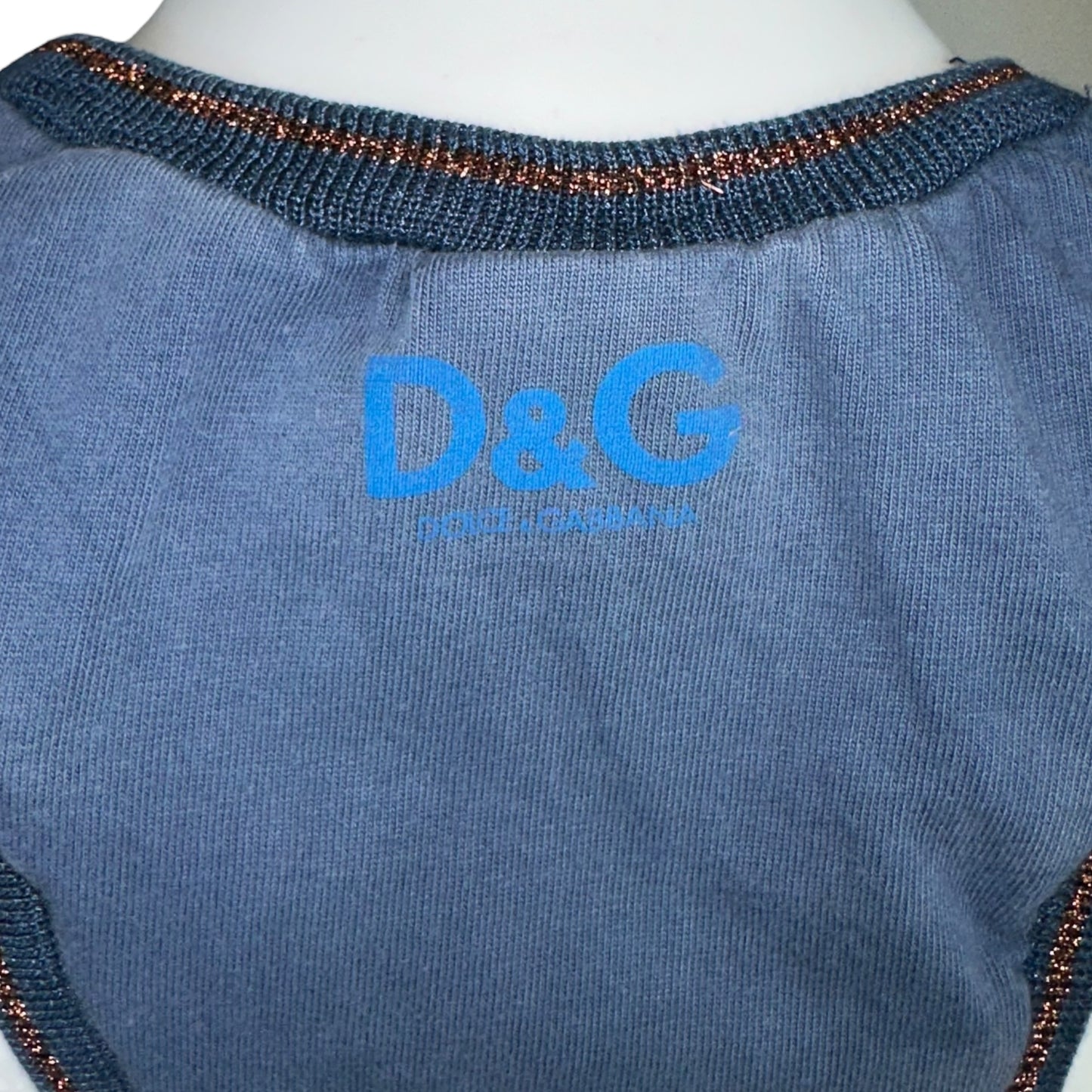 D&G Dolce & Gabbana 'My Body Belongs to Me.. But I Share' Tank Top